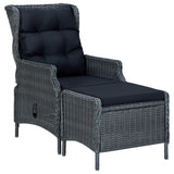 vidaXL 7-piece Garden Dining Set Dark Grey