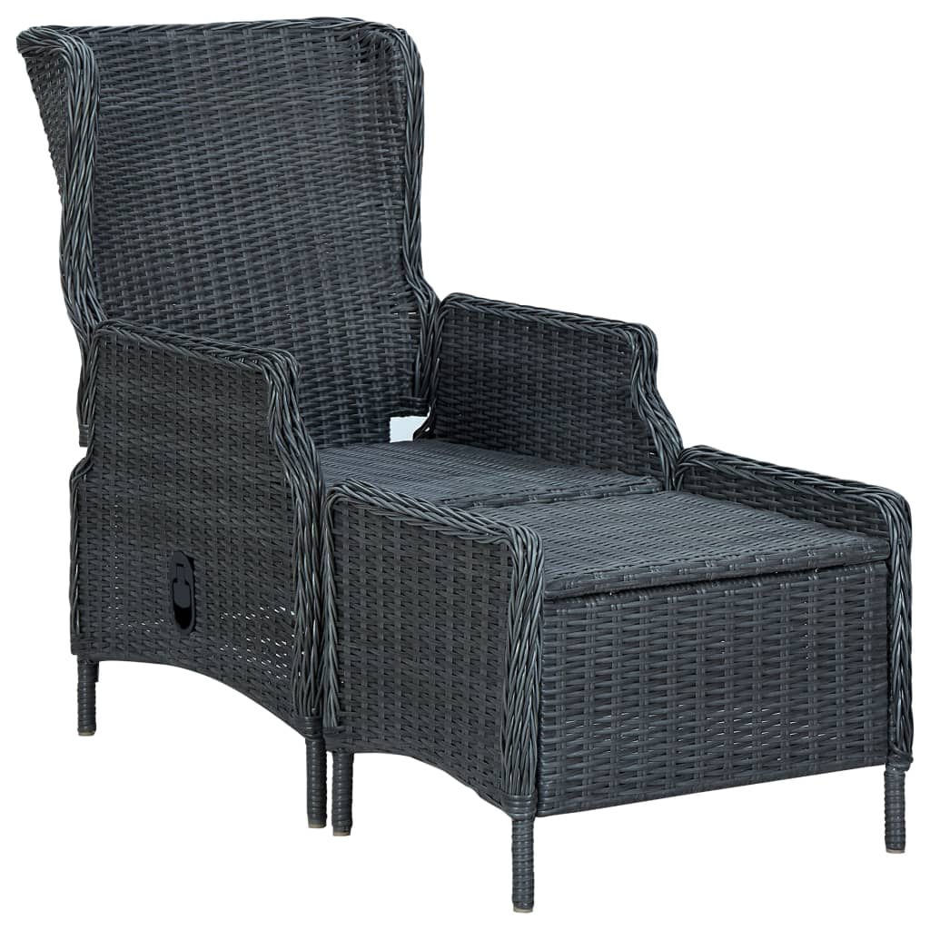 vidaXL 7-piece Garden Dining Set Dark Grey