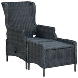 vidaXL 7-piece Garden Dining Set Dark Grey