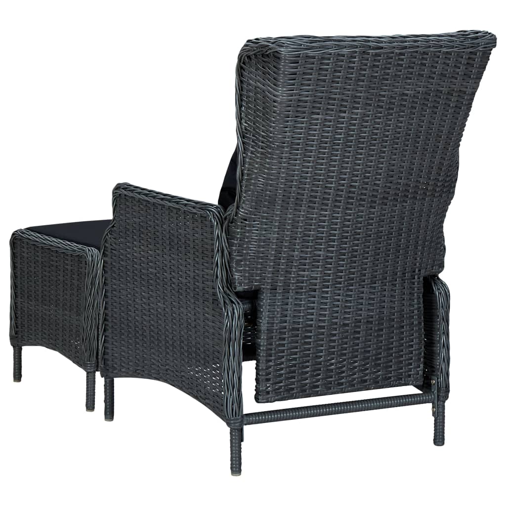 vidaXL 7-piece Garden Dining Set Dark Grey