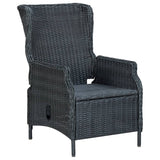 vidaXL 7-piece Garden Dining Set Dark Grey