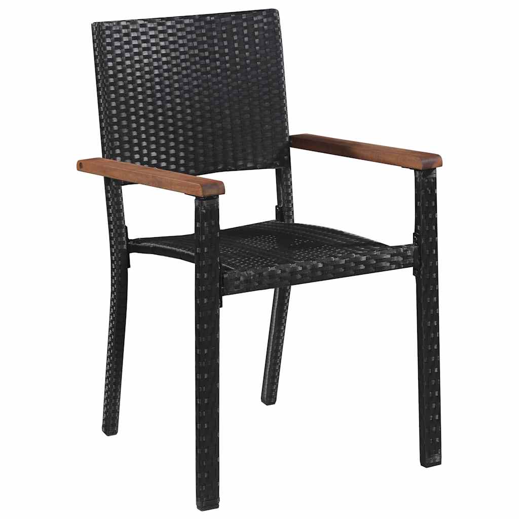 vidaXL 9-piece Garden Dining Set black