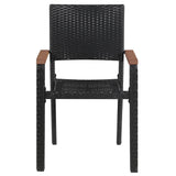 vidaXL 9-piece Garden Dining Set black
