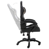 vidaXL Racestoel kunstleer zwart en camouflage