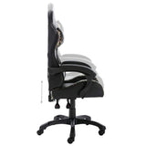 vidaXL Racestoel kunstleer zwart en camouflage