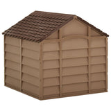 vidaXL Hondenhok 71x71,5x68 cm PP bruin