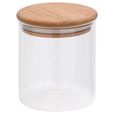 vidaXL Storage Jars with Bamboo Lid 6 pcs 600 ml Glass
