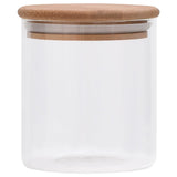 vidaXL Storage Jars with Bamboo Lid 6 pcs 600 ml Glass