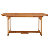 vidaXL Garden Table 180x90x75 cm Solid Acacia Wood