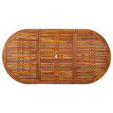 vidaXL Garden Table 180x90x75 cm Solid Acacia Wood
