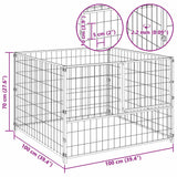 vidaXL Dog Kennel 100x100x70 cm Steel Black