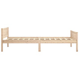vidaXL Bedframe massief grenenhout 90x200 cm