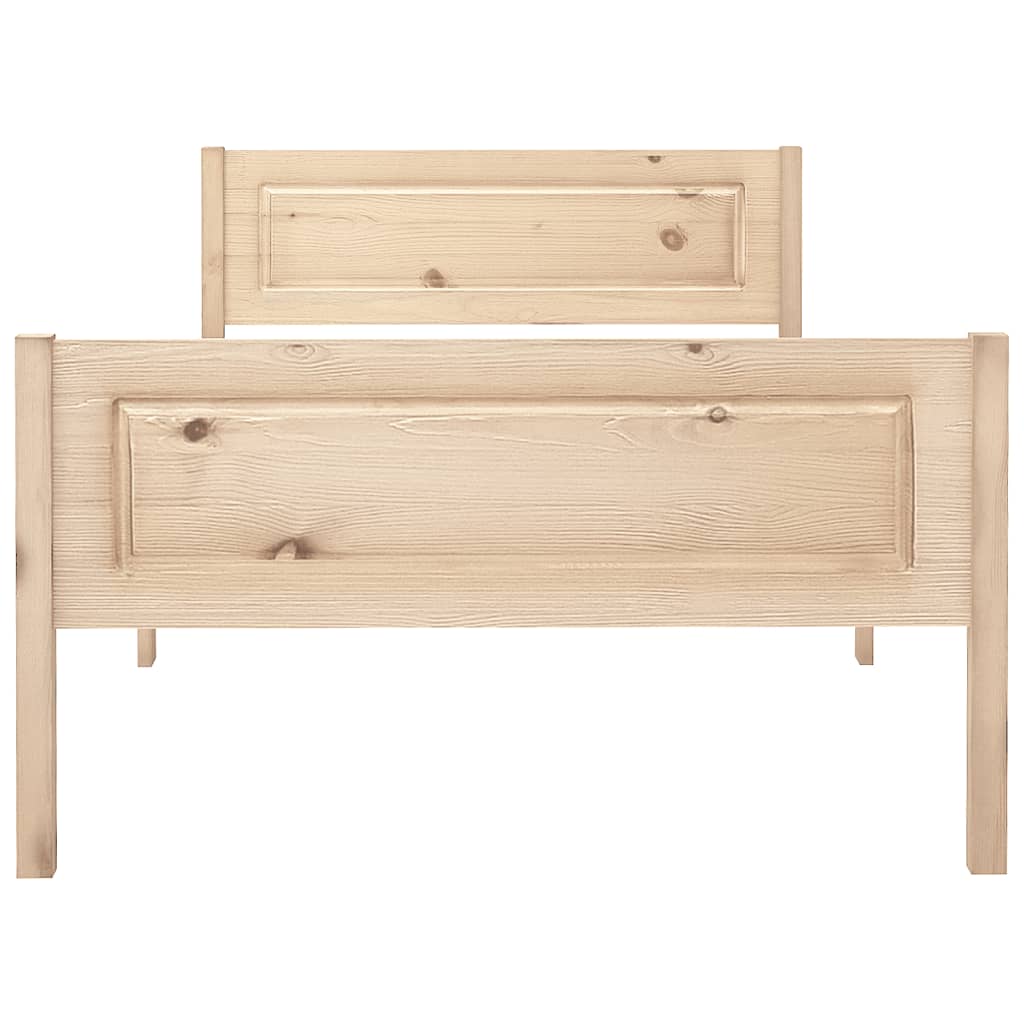 vidaXL Bedframe massief grenenhout 90x200 cm