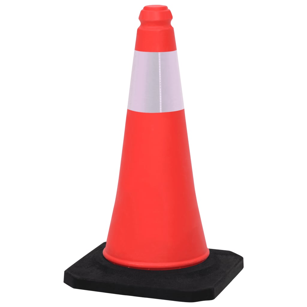 vidaXL Traffic Cones with Heavy Base 4 pcs Reflective 50 cm