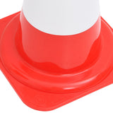 vidaXL Traffic Cone Reflective 50 cm Red and White 10 pcs