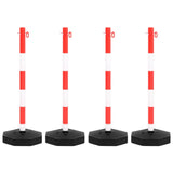vidaXL Chain Post Set with Plastic Chain 10 m