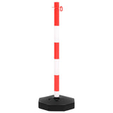 vidaXL Chain Post Set with Plastic Chain 10 m