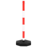 vidaXL Chain Post Set with Plastic Chain 10 m