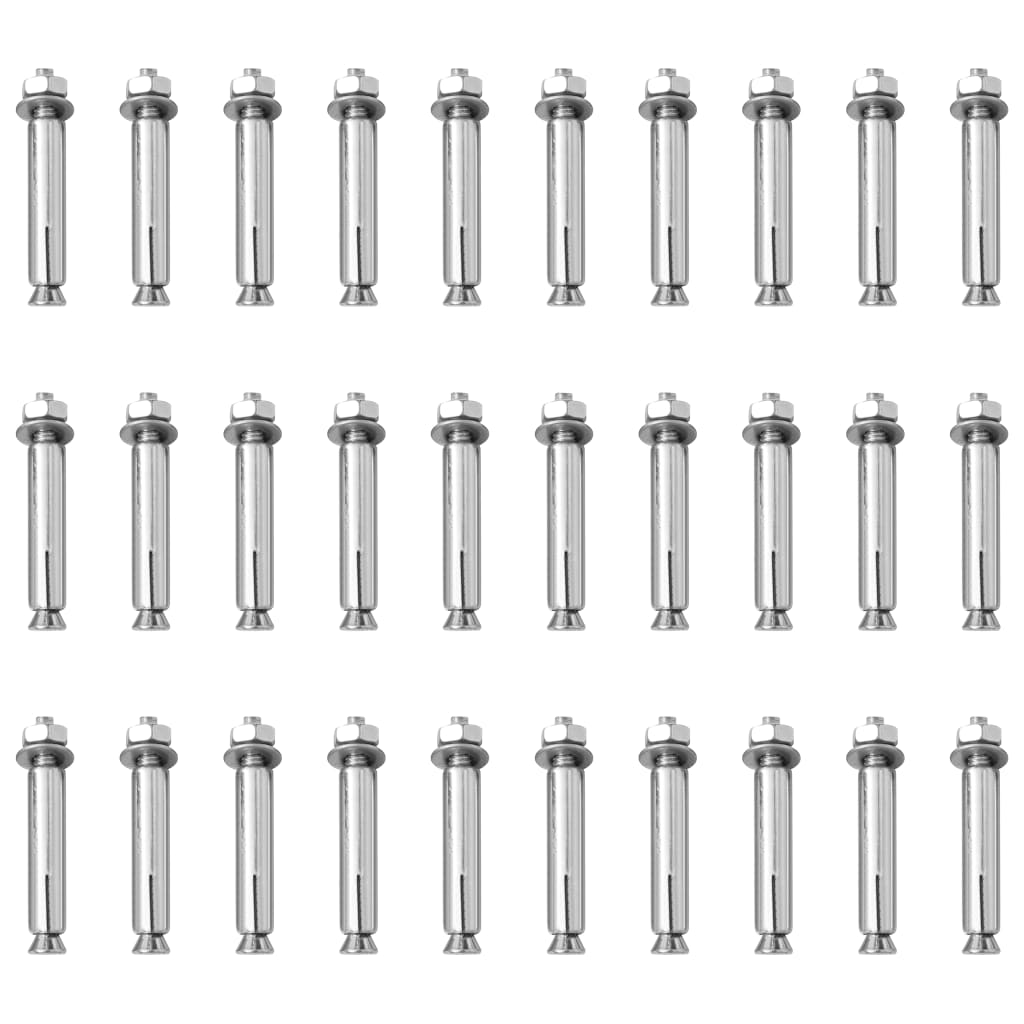 vidaXL Traffic Posts with Chain 10 pcs 75 cm PE