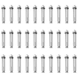 vidaXL Traffic Posts with Chain 10 pcs 75 cm PE