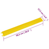 vidaXL Cable Protectors Ramp 4 pcs 98.5 cm Yellow