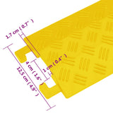 vidaXL Cable Protectors Ramp 4 pcs 98.5 cm Yellow