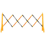 vidaXL Folding Traffic Barrier 250x38x96 cm Yellow and Black