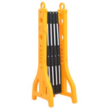 vidaXL Folding Traffic Barrier 250x38x96 cm Yellow and Black
