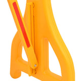vidaXL Folding Traffic Barrier 250x38x96 cm Yellow and Black