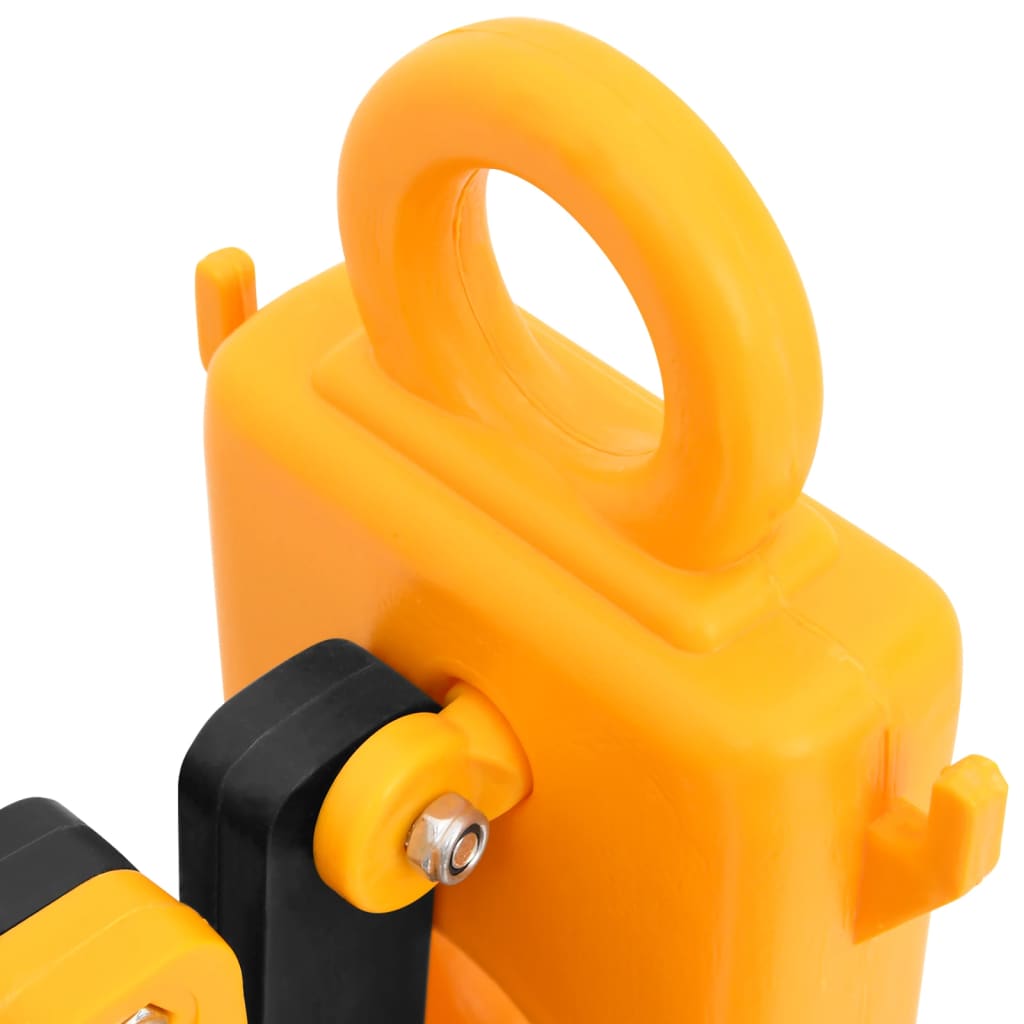 vidaXL Folding Traffic Barrier 250x38x96 cm Yellow and Black