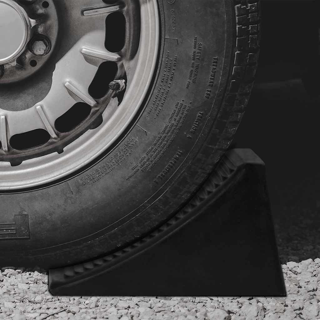 vidaXL Wheel Chocks 4 pcs 16x9x9 cm rubber