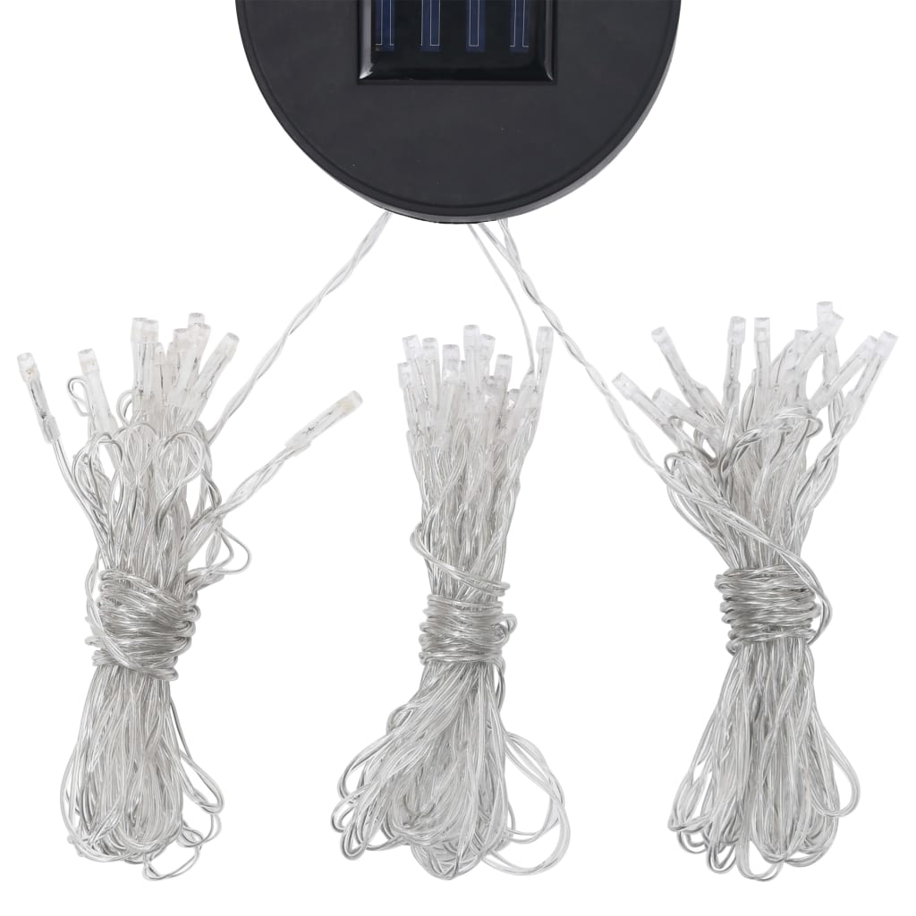 vidaXL Gazebo with Mosquito Net LED String Lights 180 g/m² 3x3x2.73 m Cream