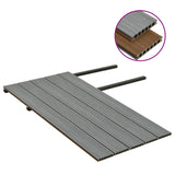 vidaXL Decking boards with accessories 10 m² 2.2 m HKC brown and grey
