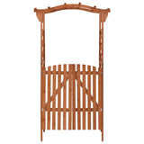 vidaXL Pergola met poort 116x40x204 cm massief vurenhout