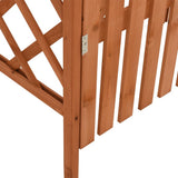 vidaXL Pergola met poort 116x40x204 cm massief vurenhout