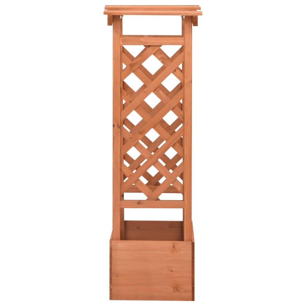 vidaXL Latwerkplantenbak met boog 49x39x117 cm vurenhout