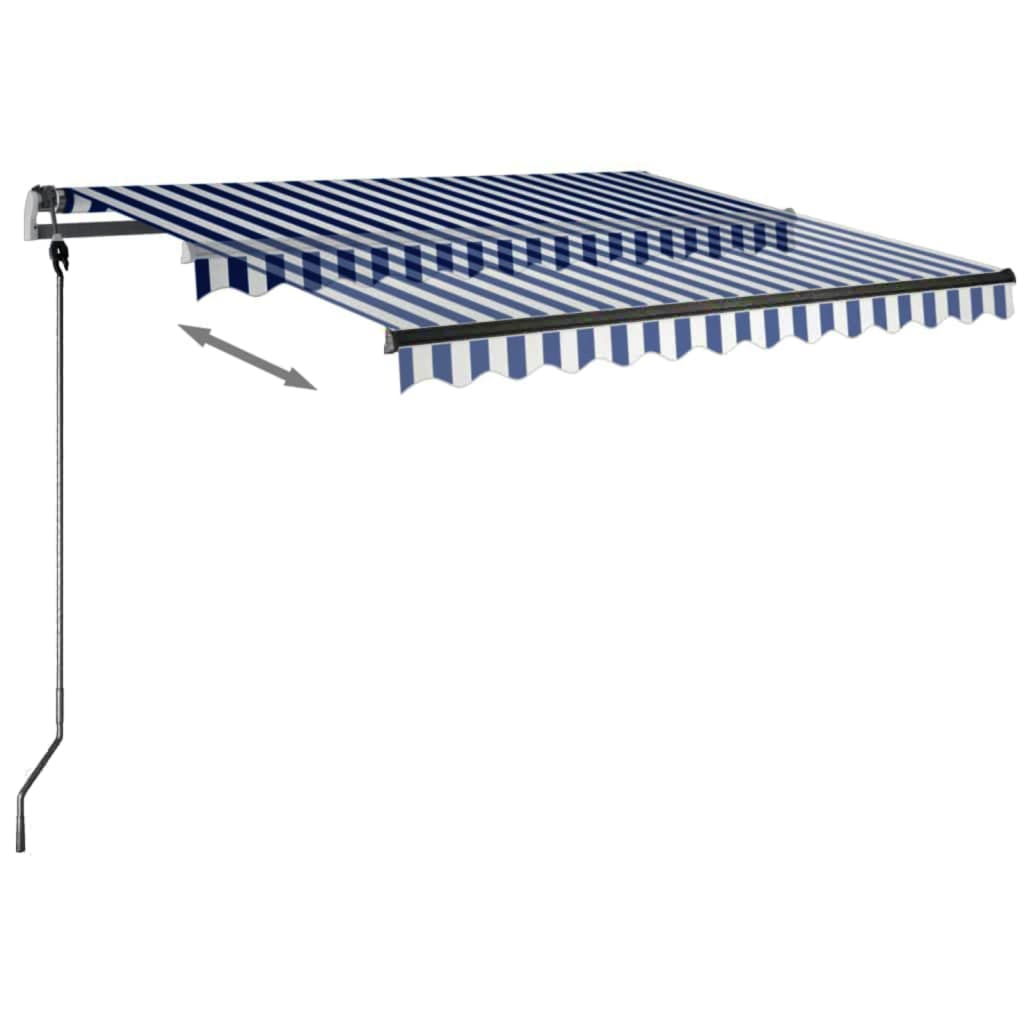 vidaXL Luifel vrijstaand handmatig uittrekbaar 300x250 cm antraciet