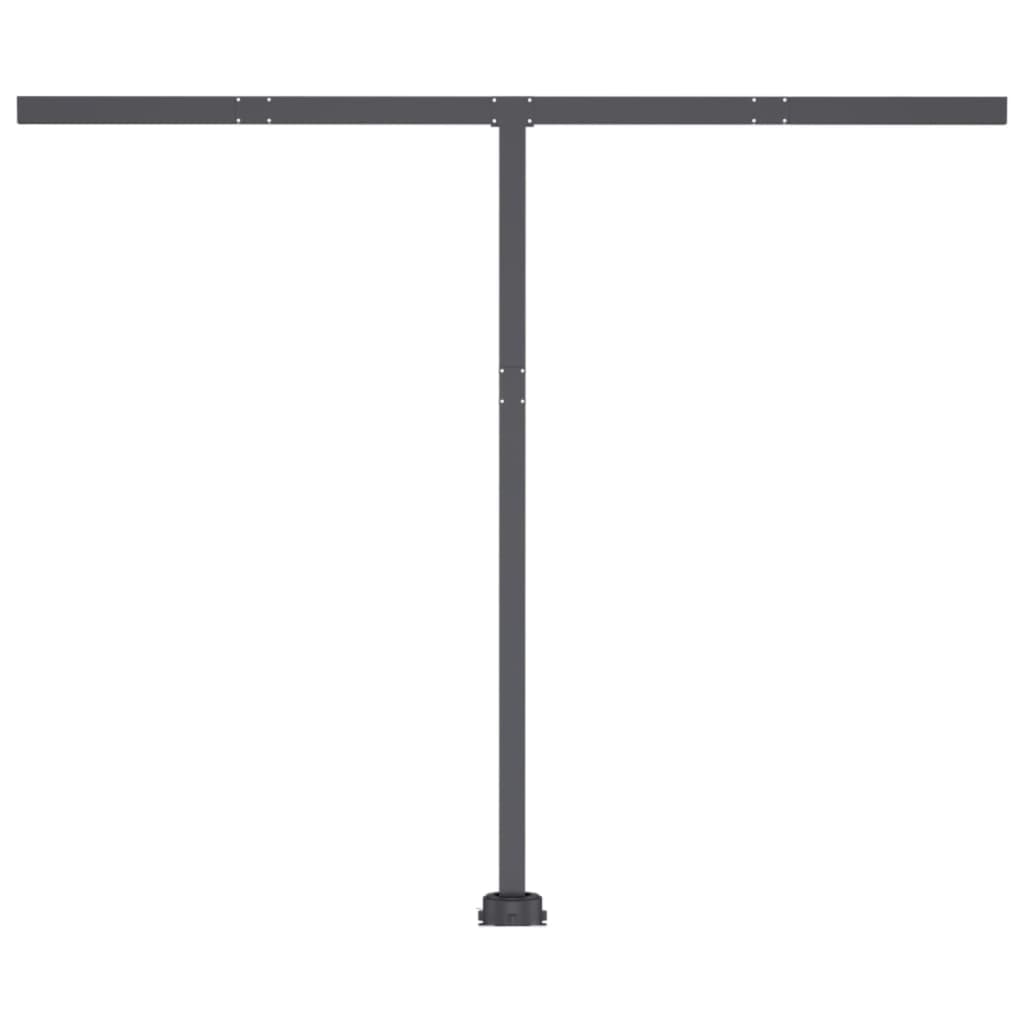 vidaXL Luifel vrijstaand handmatig uittrekbaar 300x250 cm antraciet