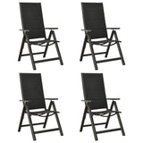 vidaXL 5-piece Garden Dining Set aluminium anthracite