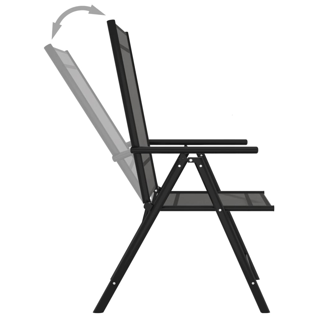vidaXL 9-piece Lounge Set Black and Anthracite