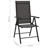 vidaXL 9-piece Lounge Set Black and Anthracite