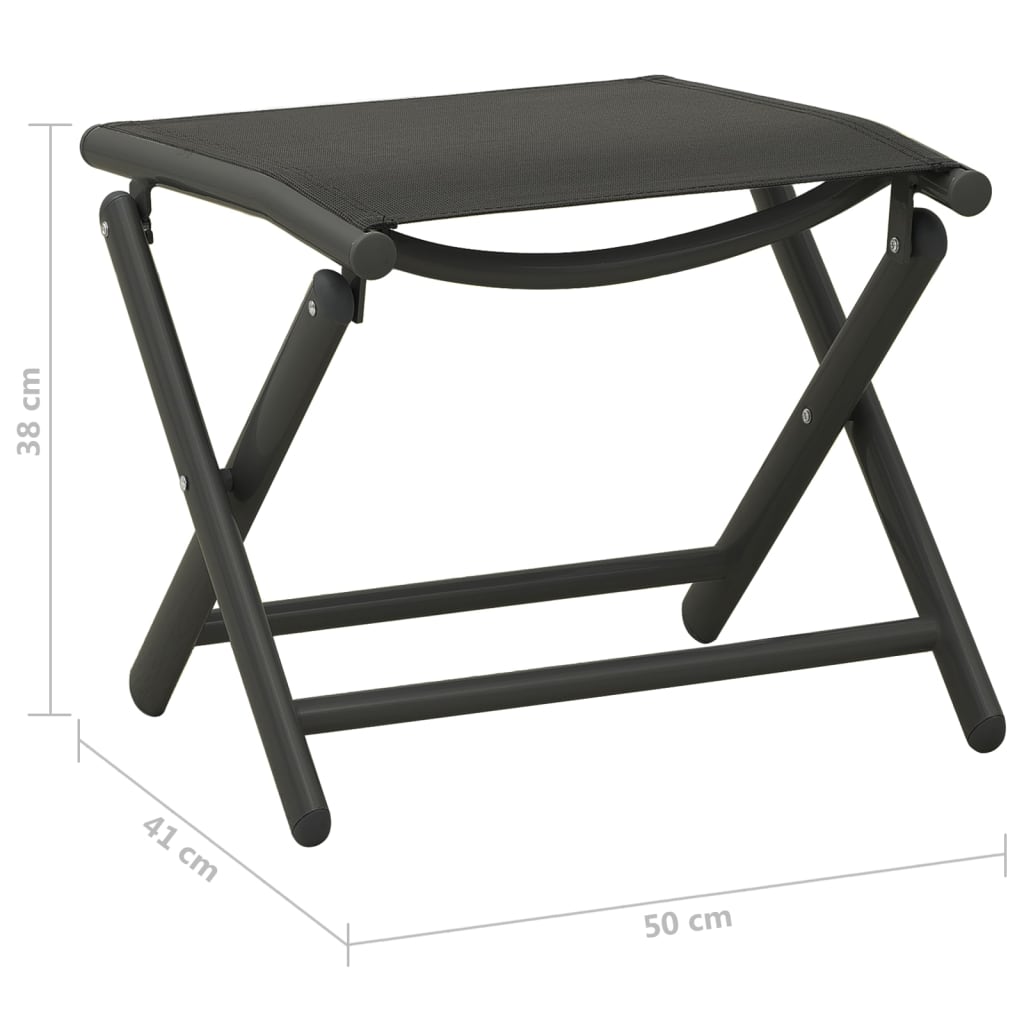 vidaXL 9-piece Lounge Set Black and Anthracite