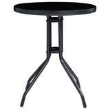 vidaXL 3-piece Bistro Set Black and Anthracite