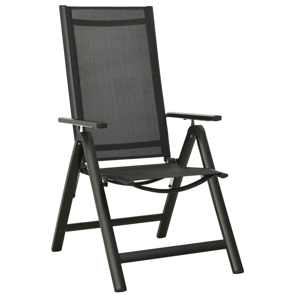 vidaXL 3-piece Bistro Set Black and Anthracite