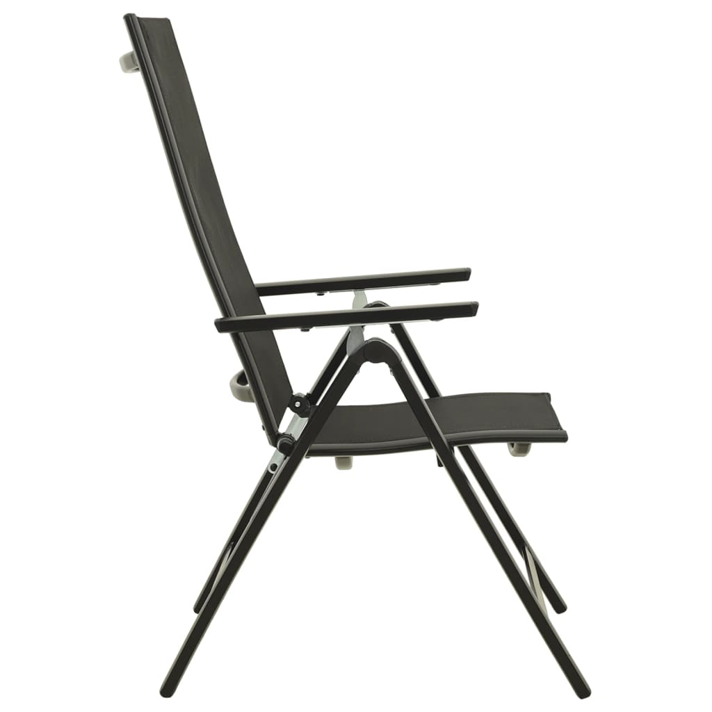 vidaXL 3-piece Bistro Set Black and Anthracite