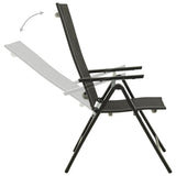 vidaXL 3-piece Bistro Set Black and Anthracite