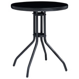 vidaXL 3-piece Bistro Set Black and Anthracite