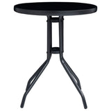 vidaXL 3-piece Bistro Set Black and Anthracite