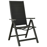 vidaXL 3-piece Bistro Set Black and Anthracite