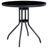 vidaXL 5-piece Garden Dining Set aluminium and textilene black